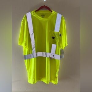 Genuine Dickies Men's Hi-Vis Short Sleeve Safety T with 3M™ Reflective Taping L